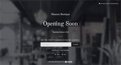 Desktop Screenshot of obscureboutique.com