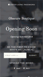 Mobile Screenshot of obscureboutique.com